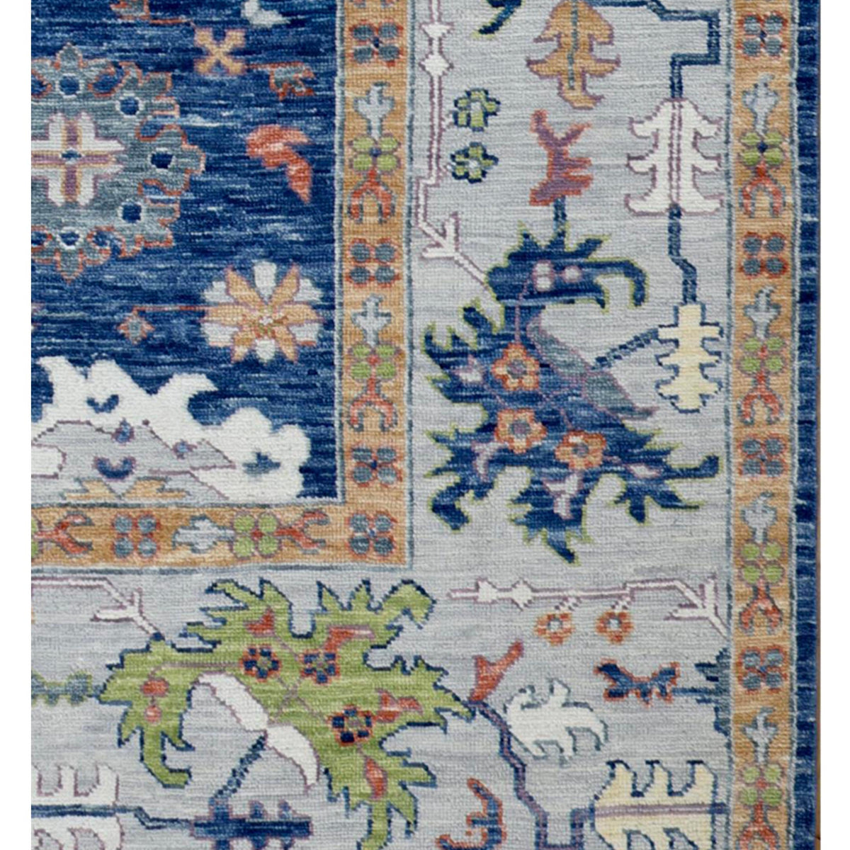 Pacific Anatolian Revival 43175 Navy Grey Transitional Hand Knotted Rug