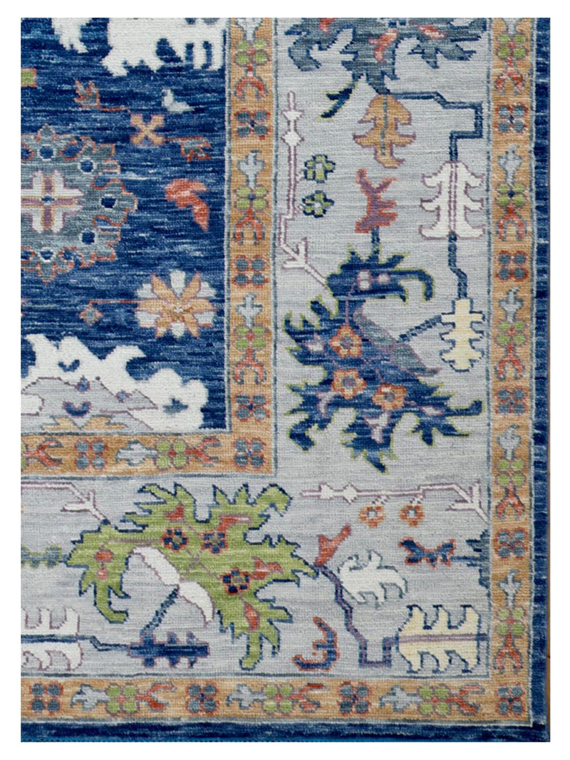 Pacific Anatolian Revival 43175 Navy Grey Transitional Hand Knotted Rug