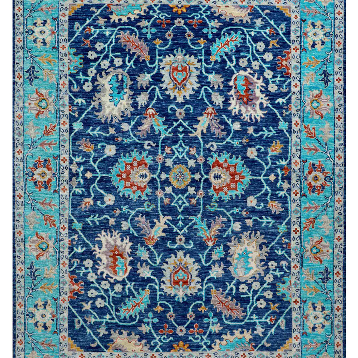 Pacific Anatolian Revival  Navy Turquoise Transitional