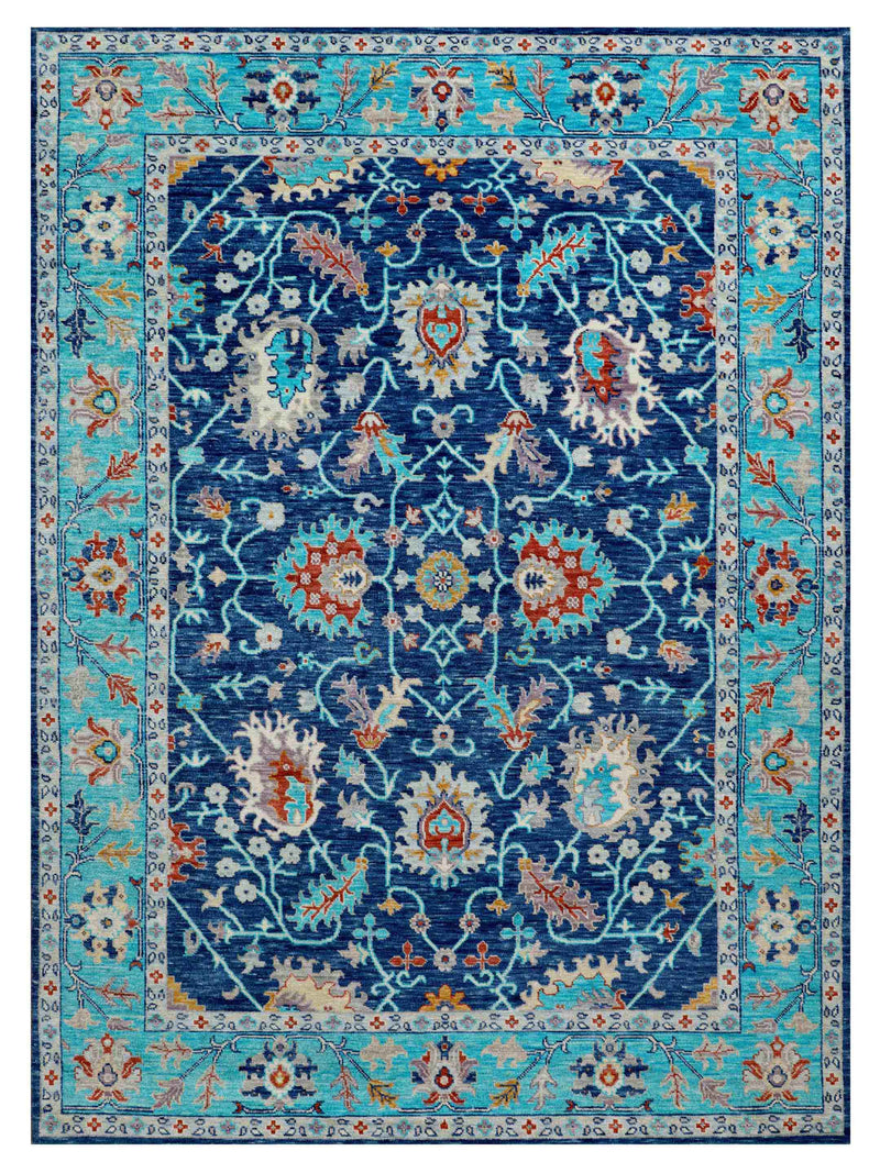 Pacific Anatolian Revival  Navy Turquoise Transitional