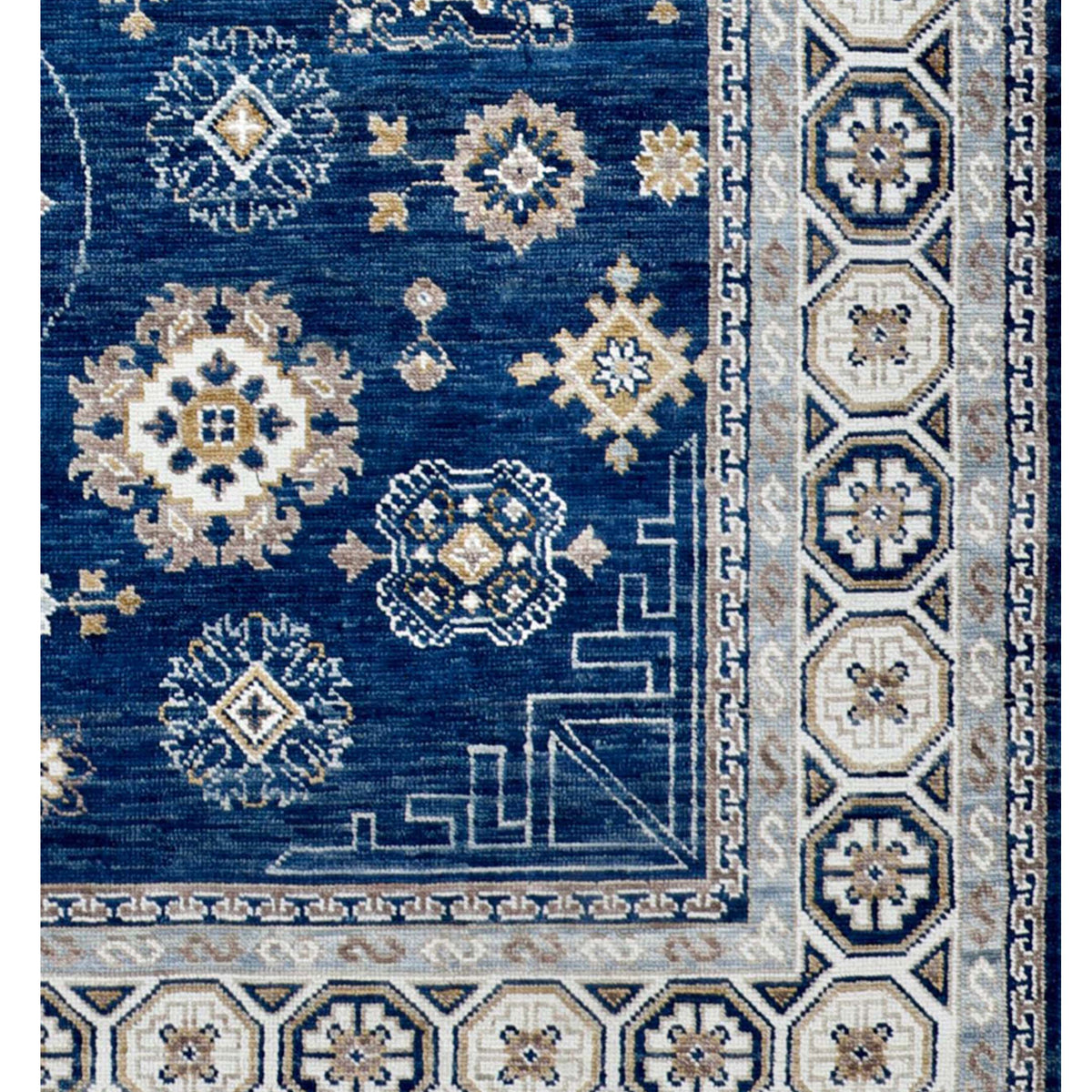 Pacific Anatolian Revival 43181 Navy Ivory Transitional Hand Knotted Rug