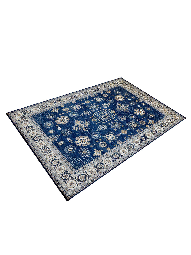 Pacific Anatolian Revival 43181 Navy Ivory Transitional Hand Knotted Rug