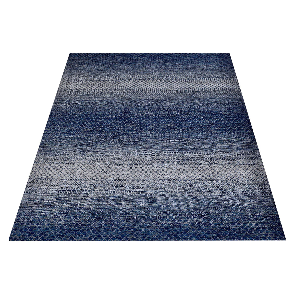 Pacific Chelsea 43189 Blue Multi Modern Hand Knotted Rug