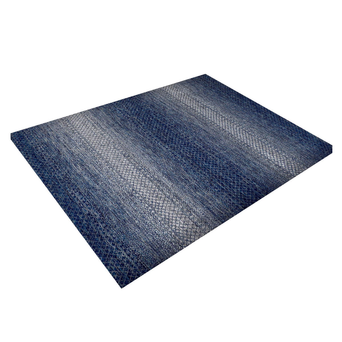 Pacific Chelsea 43189 Blue Multi Modern Hand Knotted Rug
