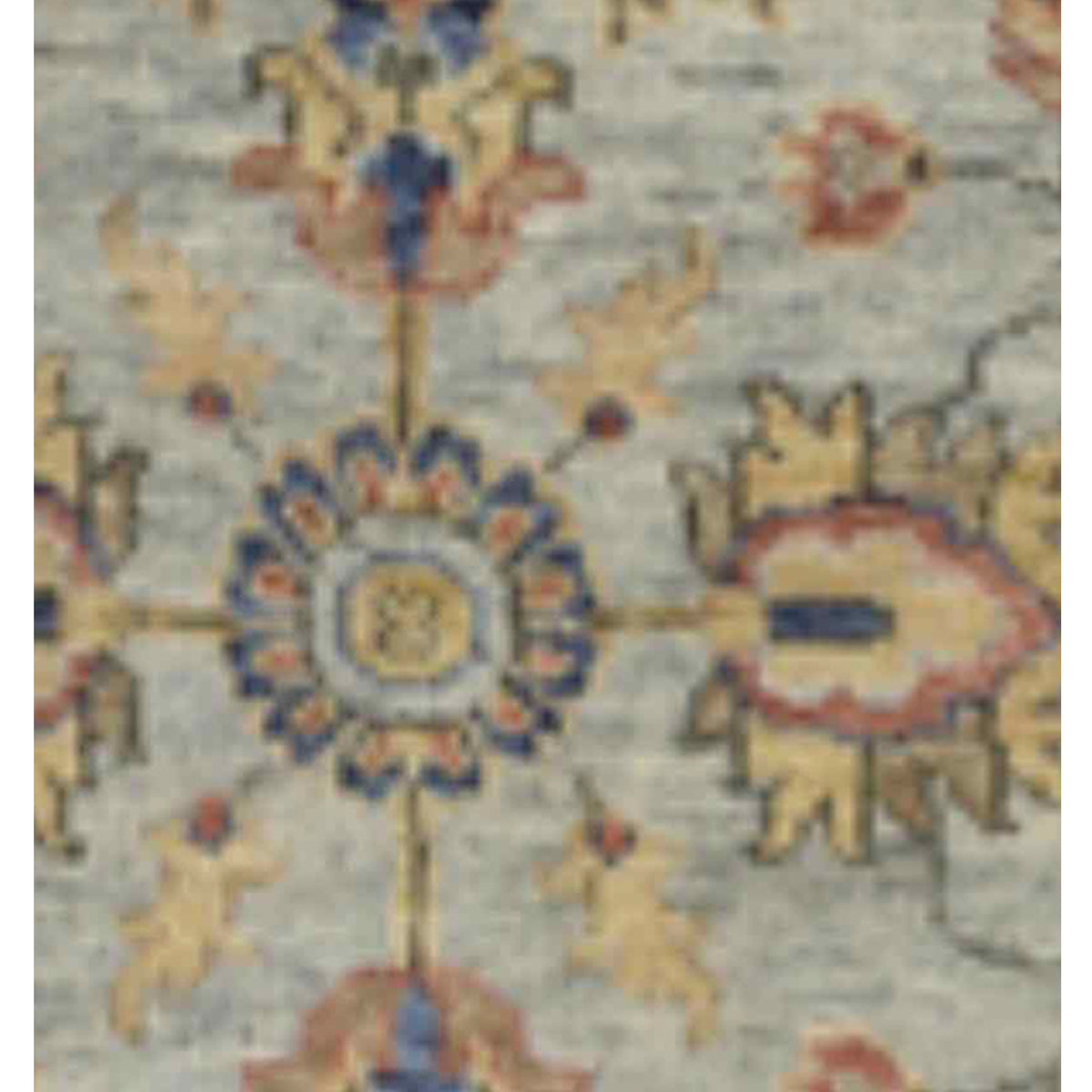 Pacific West Village 43197 Aqua Brown Transitional Hand Knotted Rug