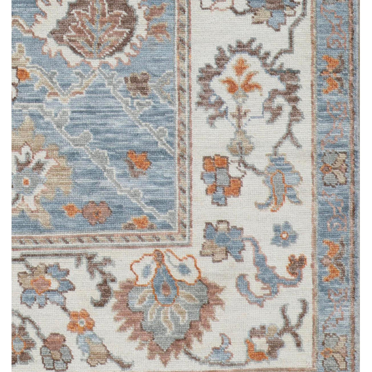 Pacific Anatolian Revival 43200 Lt.Blue Beige Transitional Hand Knotted Rug