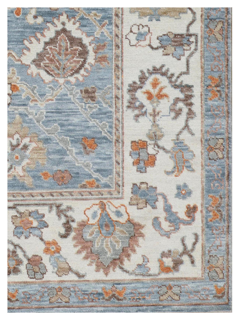 Pacific Anatolian Revival 43200 Lt.Blue Beige Transitional Hand Knotted Rug