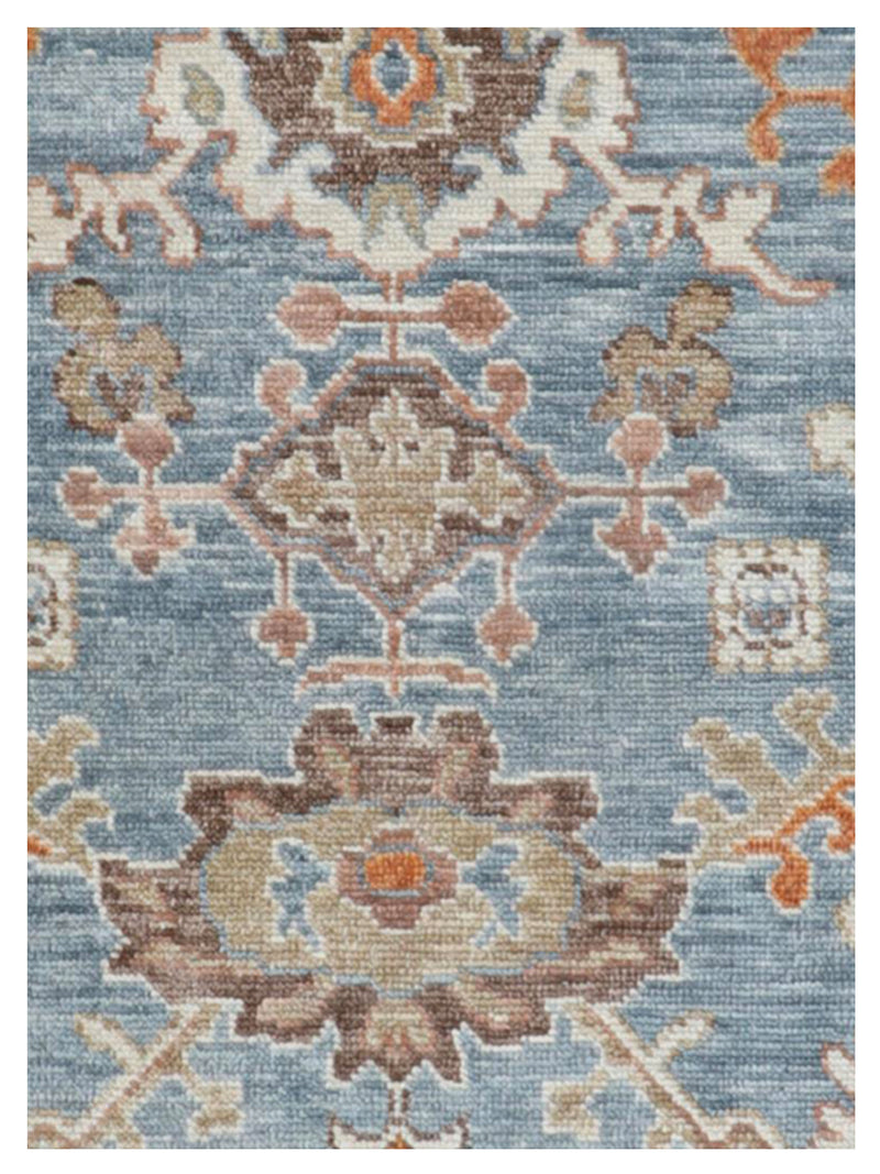 Pacific Anatolian Revival 43200 Lt.Blue Beige Transitional Hand Knotted Rug