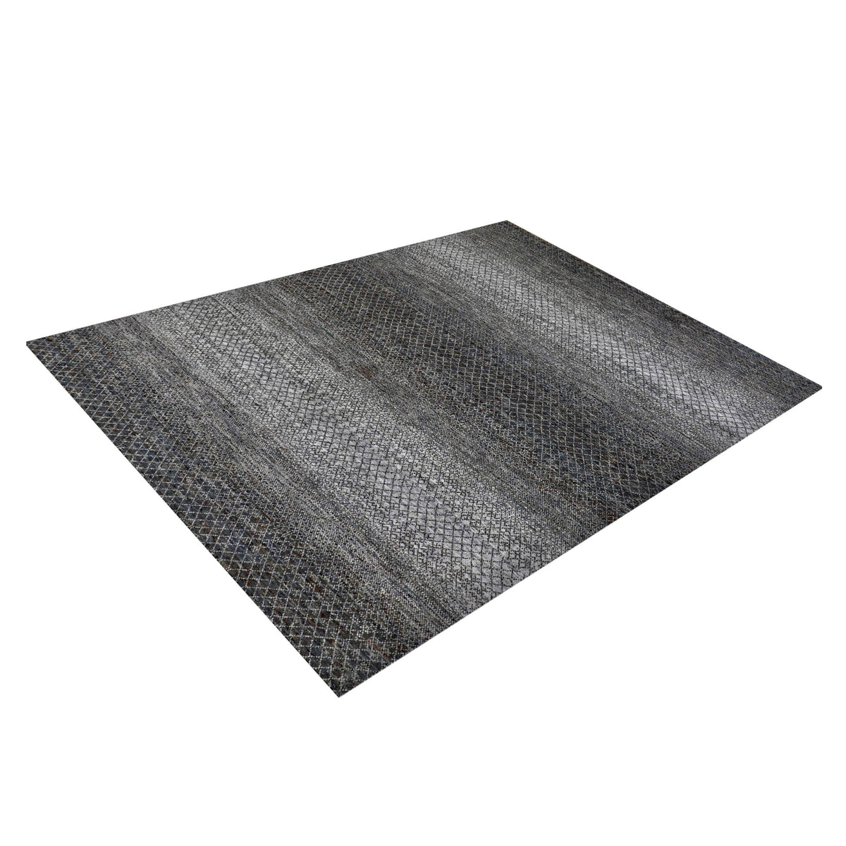 Pacific Chelsea 43202 Brown Multi Modern Hand Knotted Rug