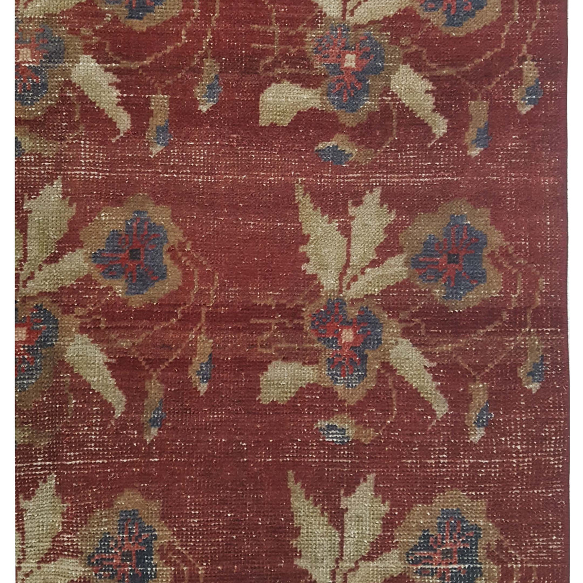 Pacific Kurdish 43209 Rust Green Traditional Hand Knotted Rug