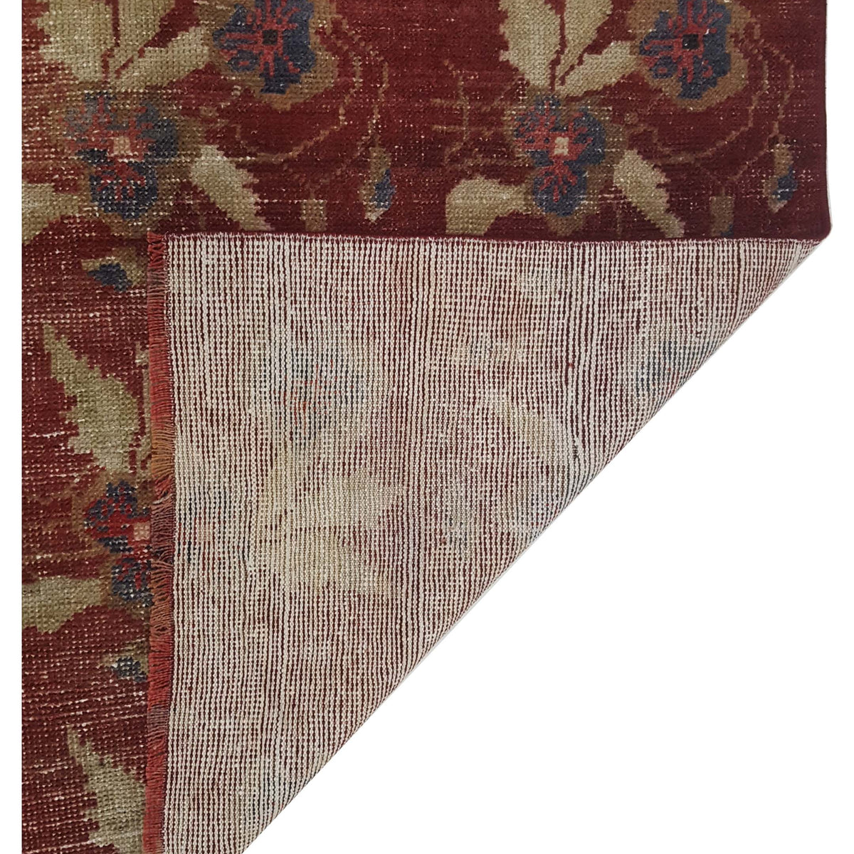 Pacific Kurdish 43209 Rust Green Traditional Hand Knotted Rug