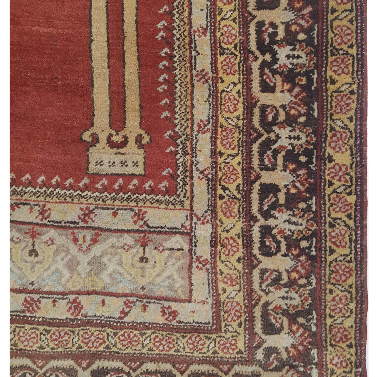 Pacific Anatolian 43210 Rust Black Traditional Hand Knotted Rug