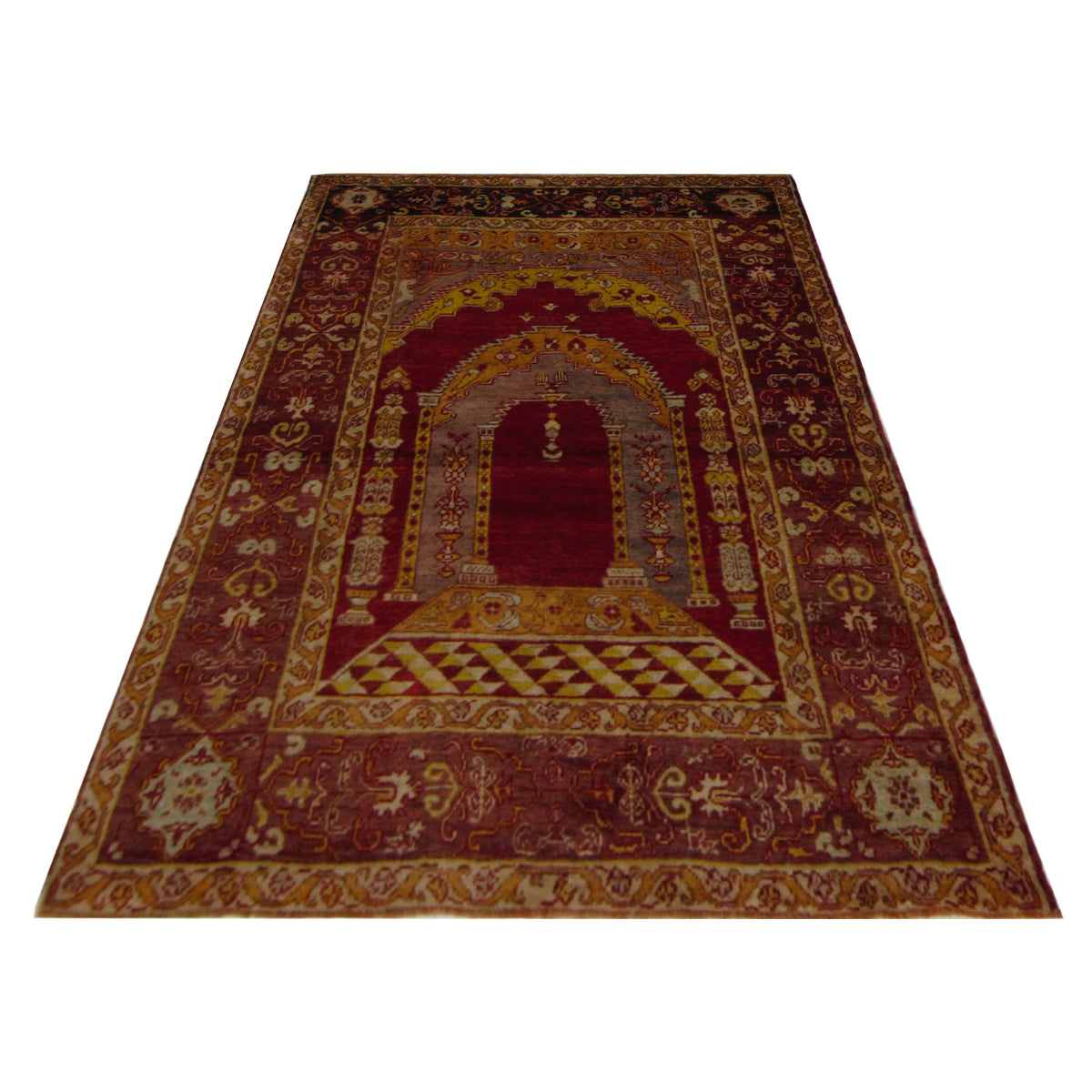 Pacific Anatolian 43211 Rust Gold Traditional Hand Knotted Rug