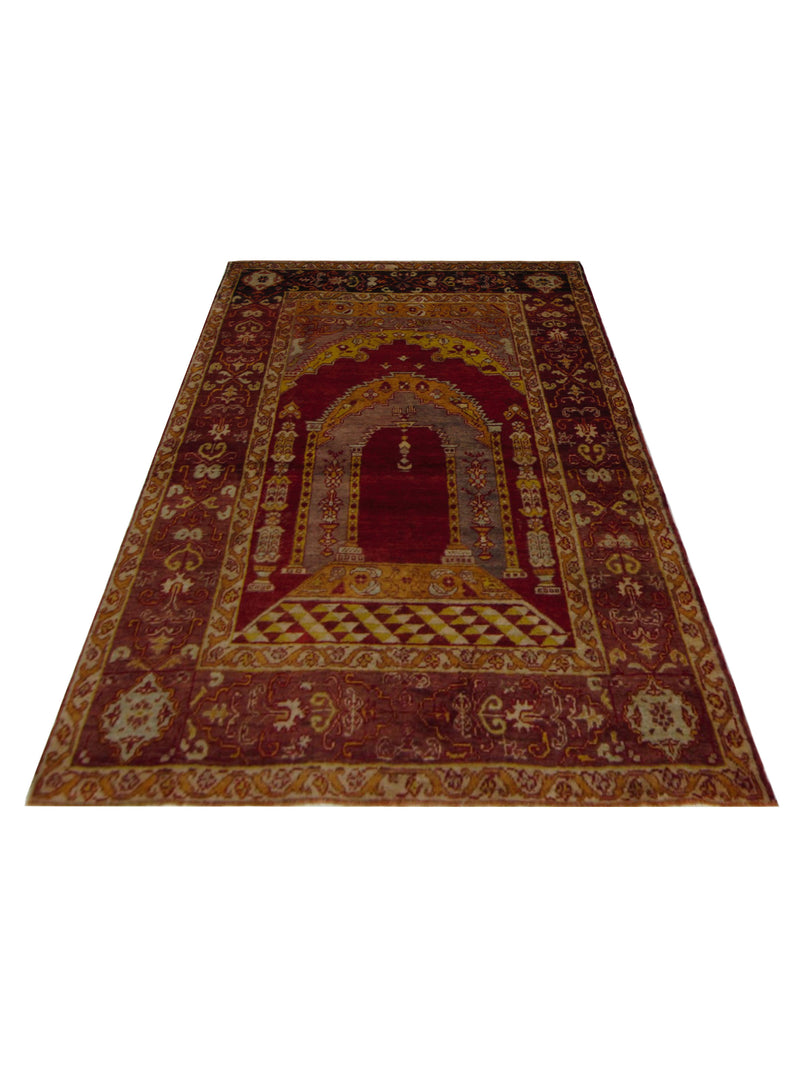 Pacific Anatolian 43211 Rust Gold Traditional Hand Knotted Rug