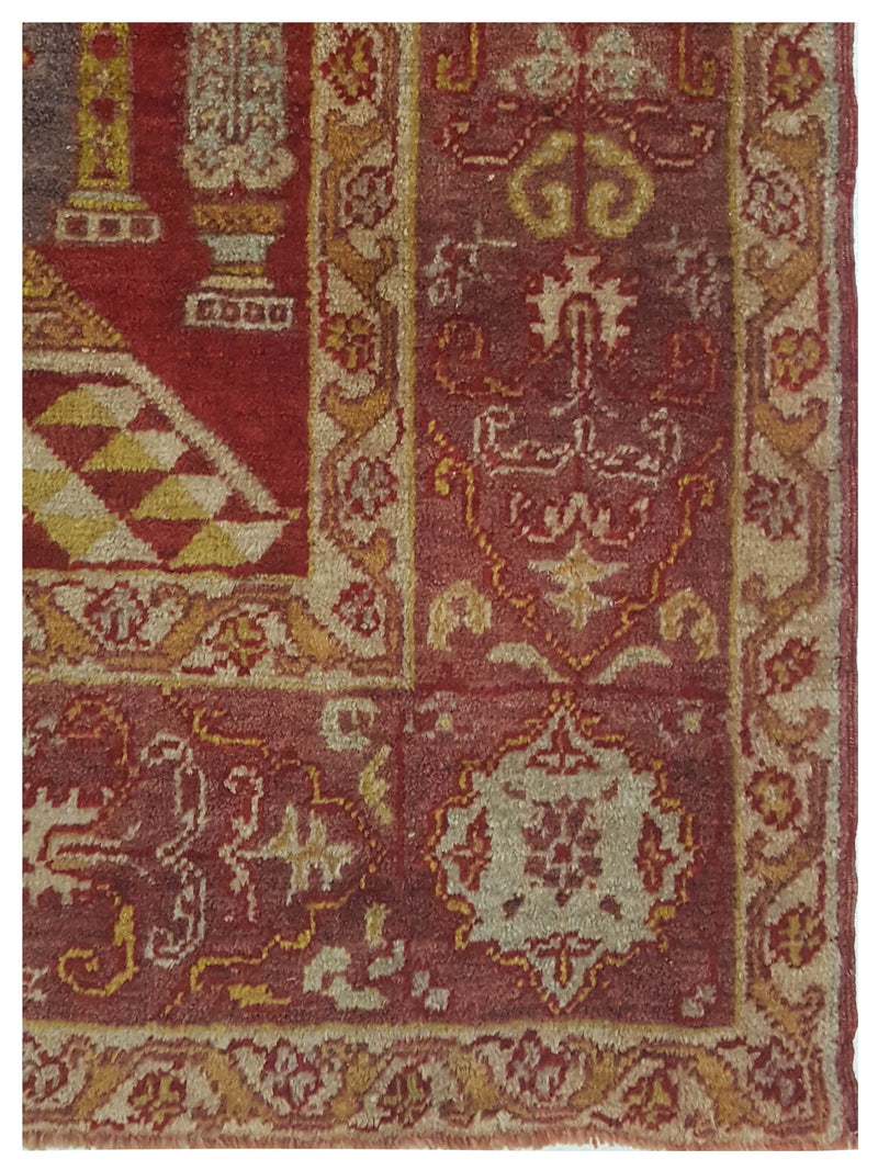 Pacific Anatolian 43211 Rust Gold Traditional Hand Knotted Rug