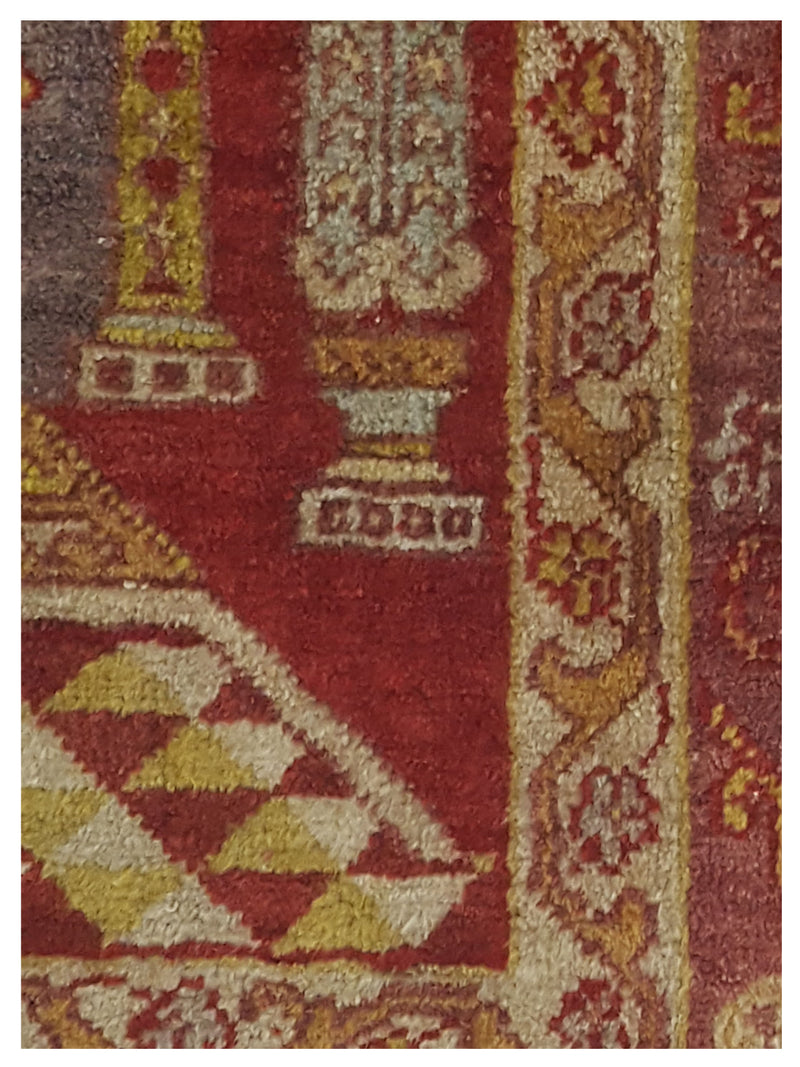 Pacific Anatolian 43211 Rust Gold Traditional Hand Knotted Rug