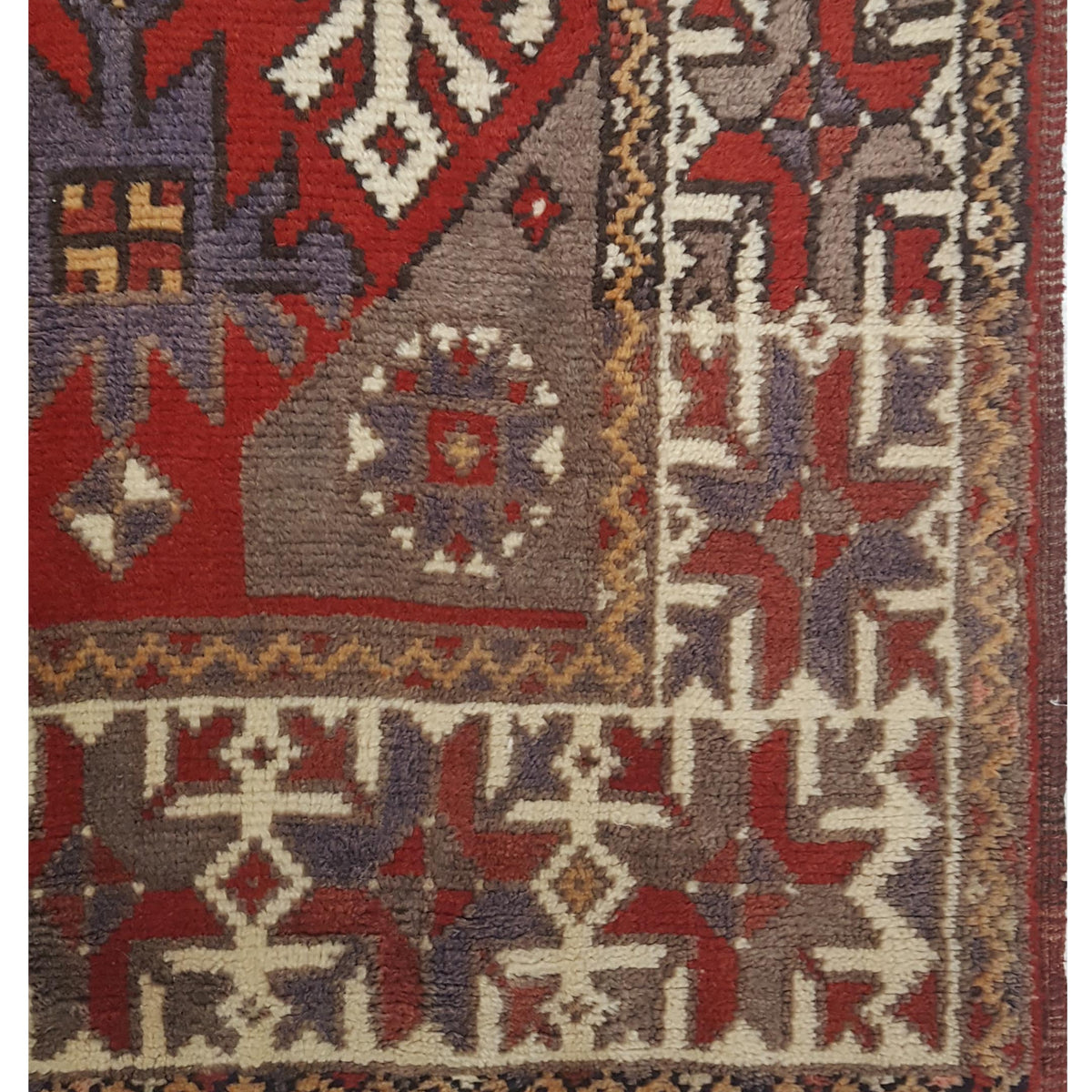 Pacific Anatolian 43218 Red Ivory Traditional Hand Knotted Rug
