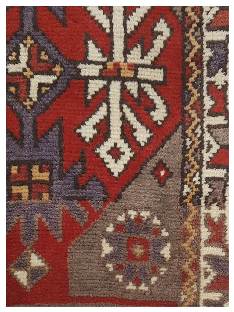 Pacific Anatolian 43218 Red Ivory Traditional Hand Knotted Rug