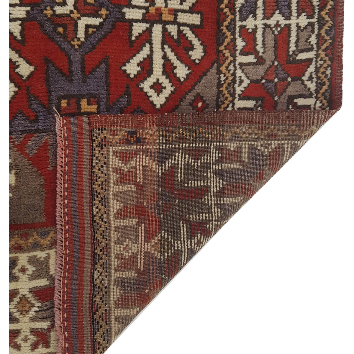 Pacific Anatolian 43218 Red Ivory Traditional Hand Knotted Rug