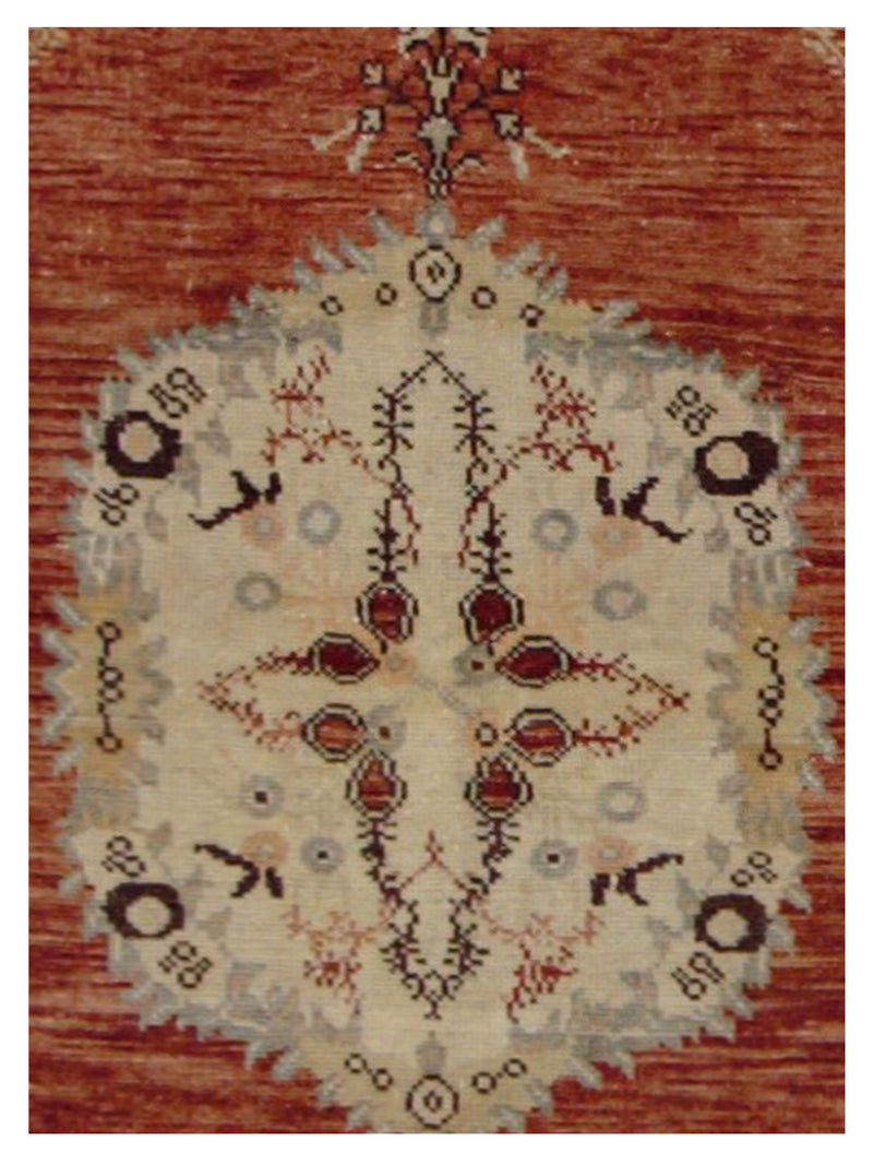 Pacific Anatolian 43223 Rust Ivory Transitional Hand Knotted Rug