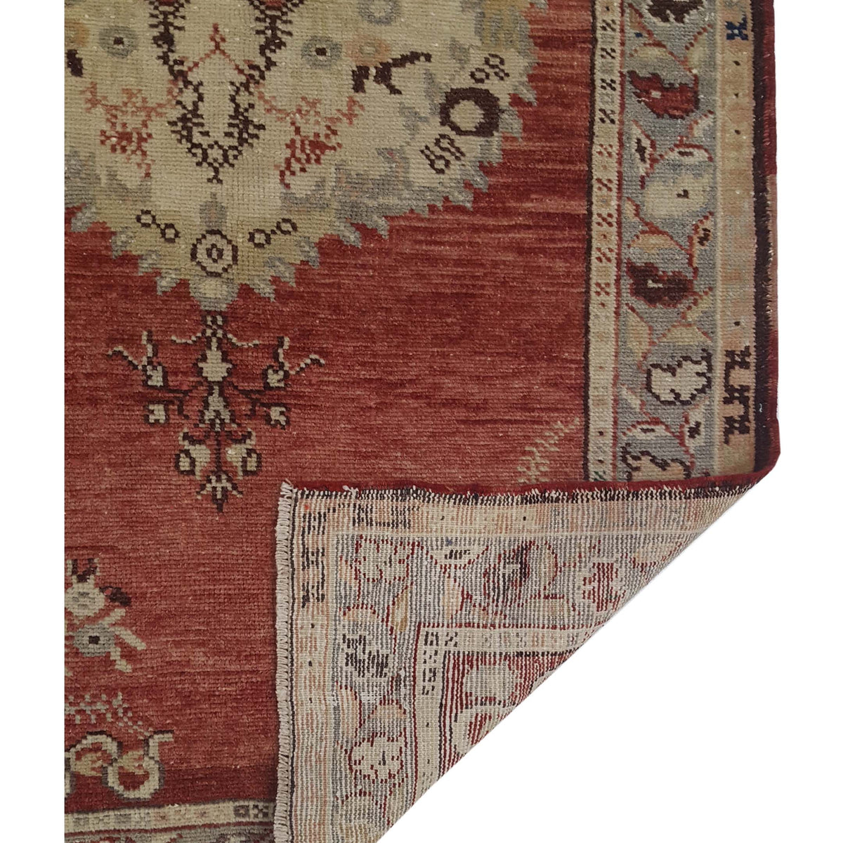 Pacific Anatolian 43223 Rust Ivory Transitional Hand Knotted Rug
