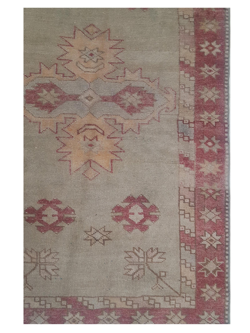 Pacific Anatolian 43226 Olive Rust Transitional Hand Knotted Rug
