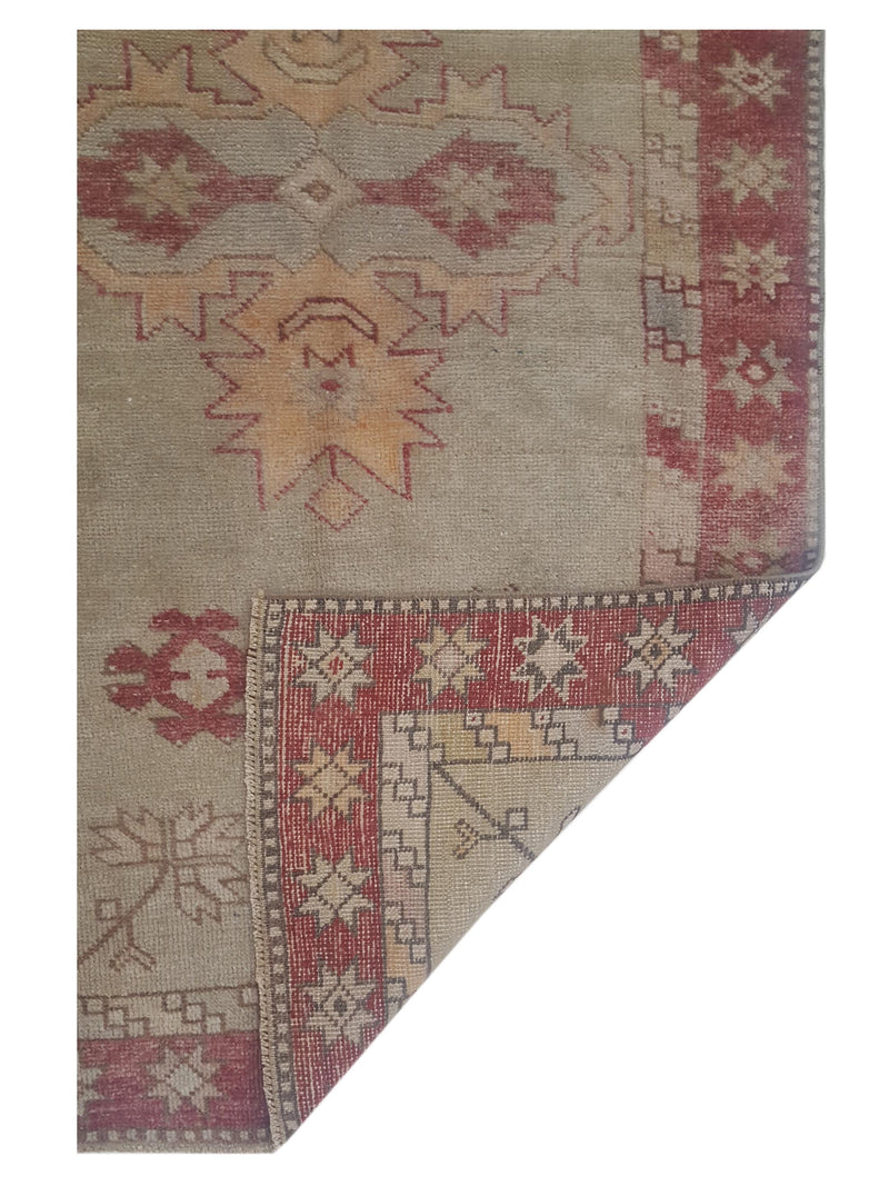 Pacific Anatolian 43226 Olive Rust Transitional Hand Knotted Rug