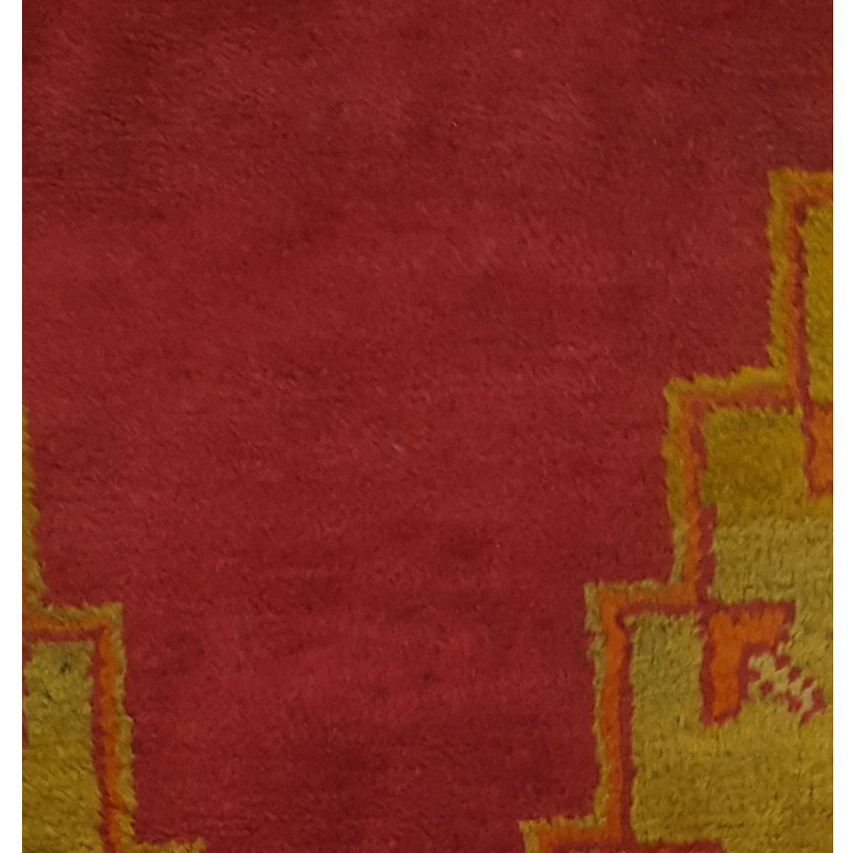 Pacific Antique Ushak 43229 Orange Orange Traditional Antique Rug