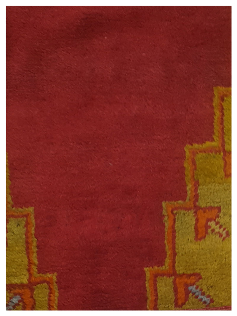 Pacific Antique Ushak 43229 Orange Orange Traditional Antique Rug