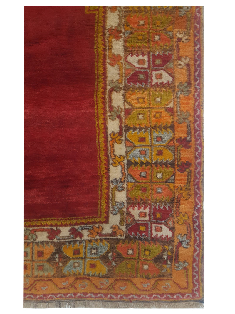 Pacific Antique Ushak 43229 Orange Orange Traditional Antique Rug
