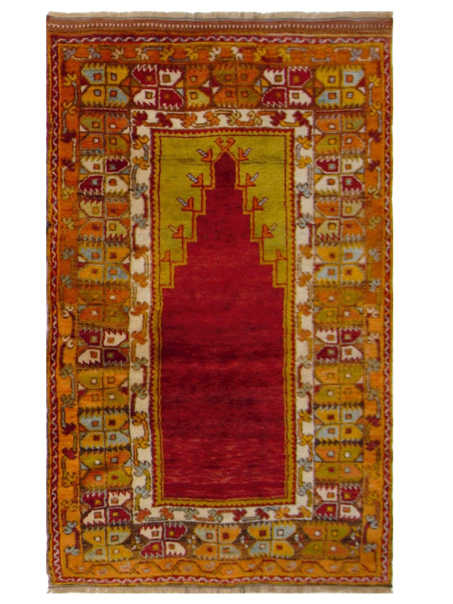 Pacific Antique Ushak  Orange Orange Traditional