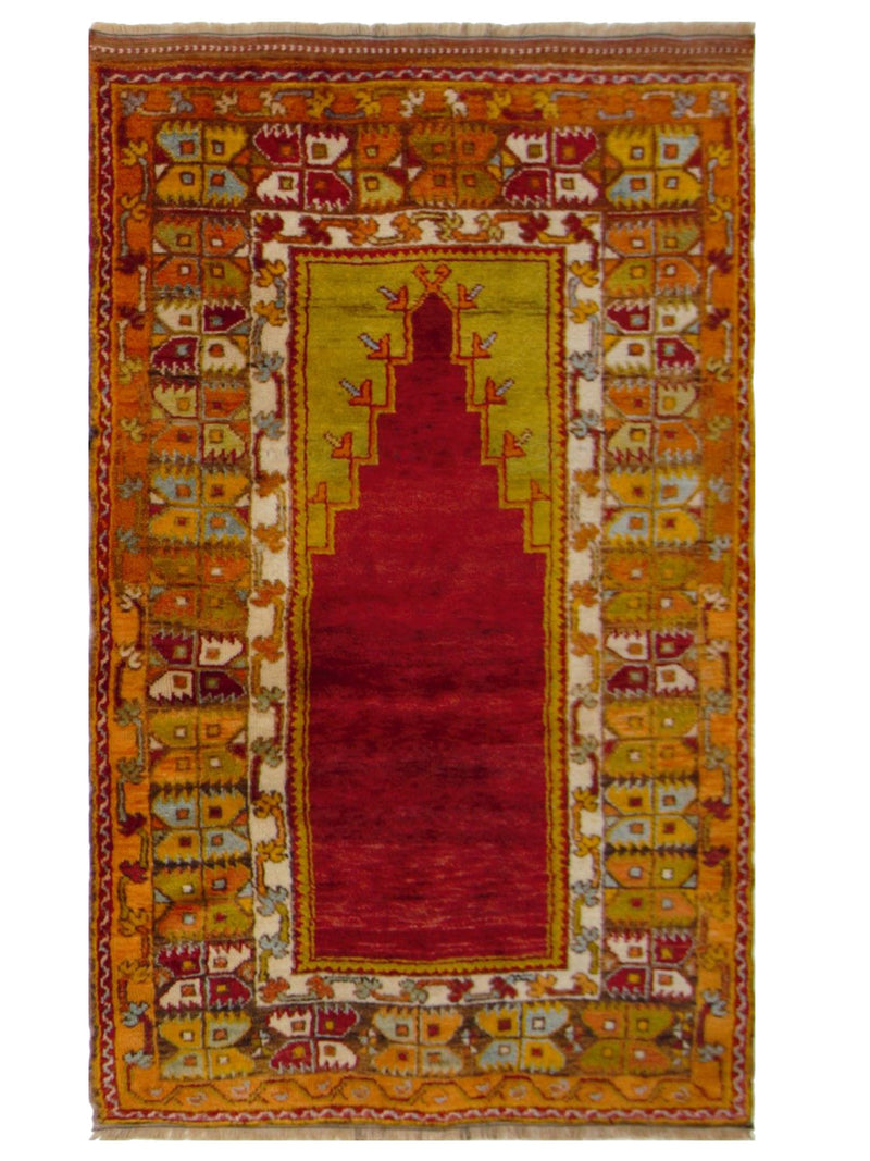 Pacific Antique Ushak  Orange Orange Traditional