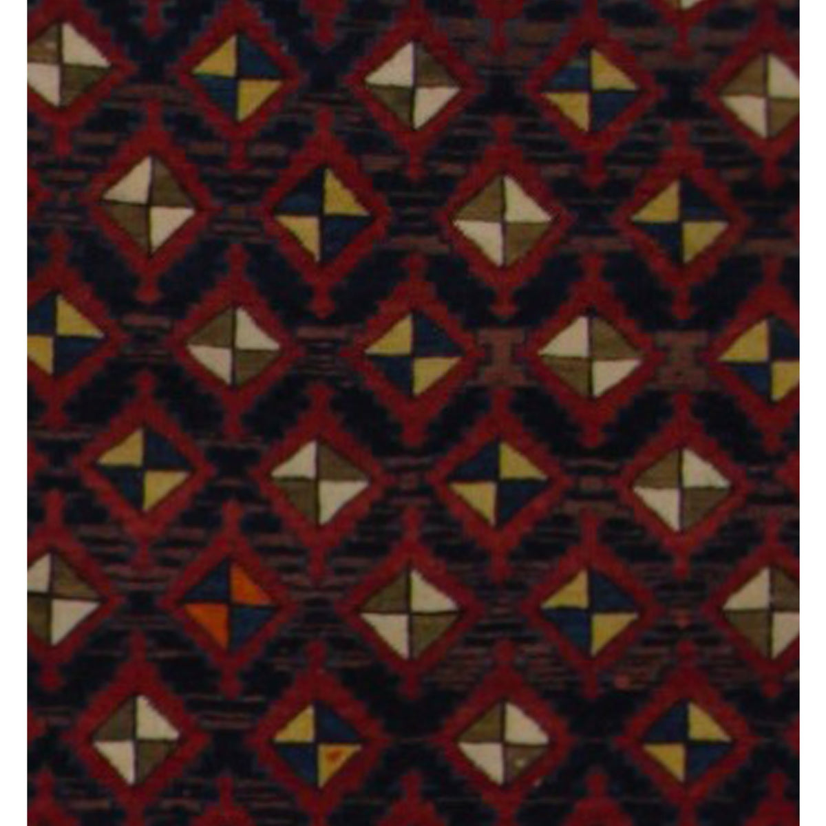 Pacific Shirvan 43232 Burgundy Ivory Traditional Hand Knotted Rug