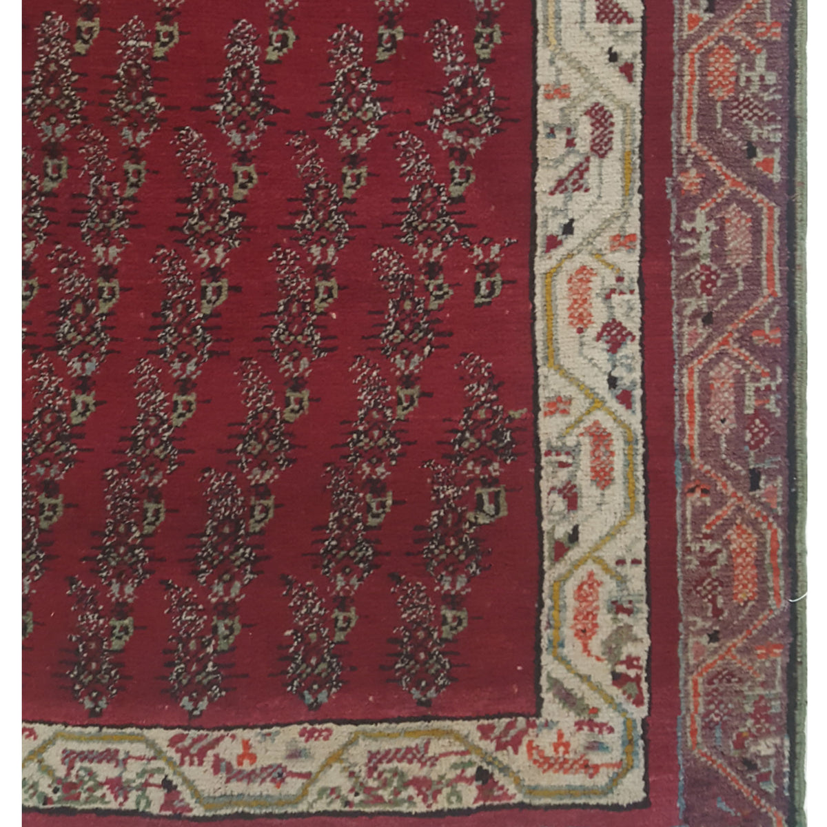 Pacific Malayer 43233 Red Ivory Traditional Hand Knotted Rug