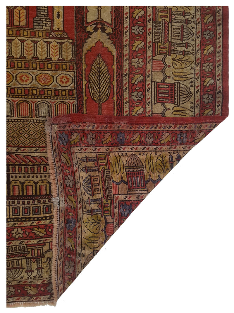 Pacific Kayseri 43236 Gold Beige Traditional Hand Knotted Rug