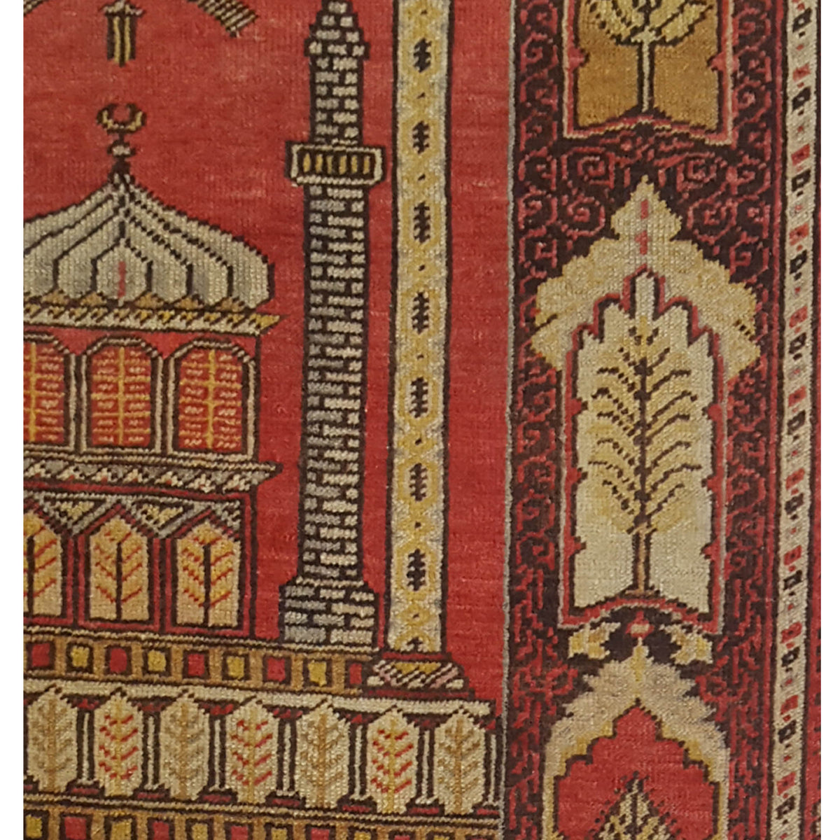 Pacific Kayseri 43237 Red Gold Traditional Hand Knotted Rug
