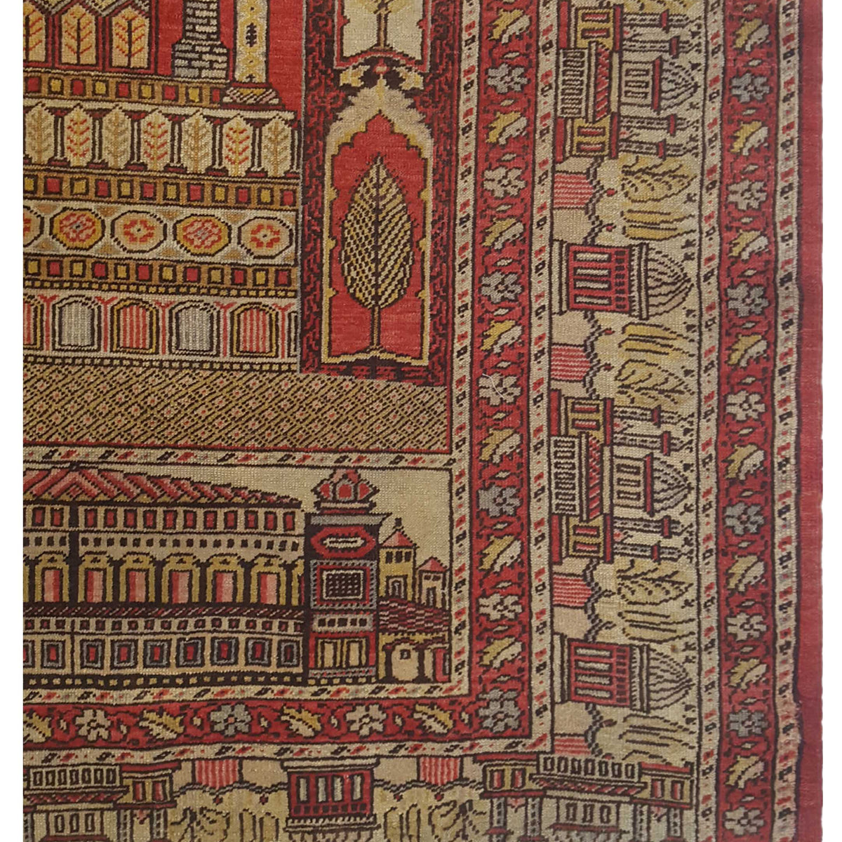 Pacific Kayseri 43237 Red Gold Traditional Hand Knotted Rug