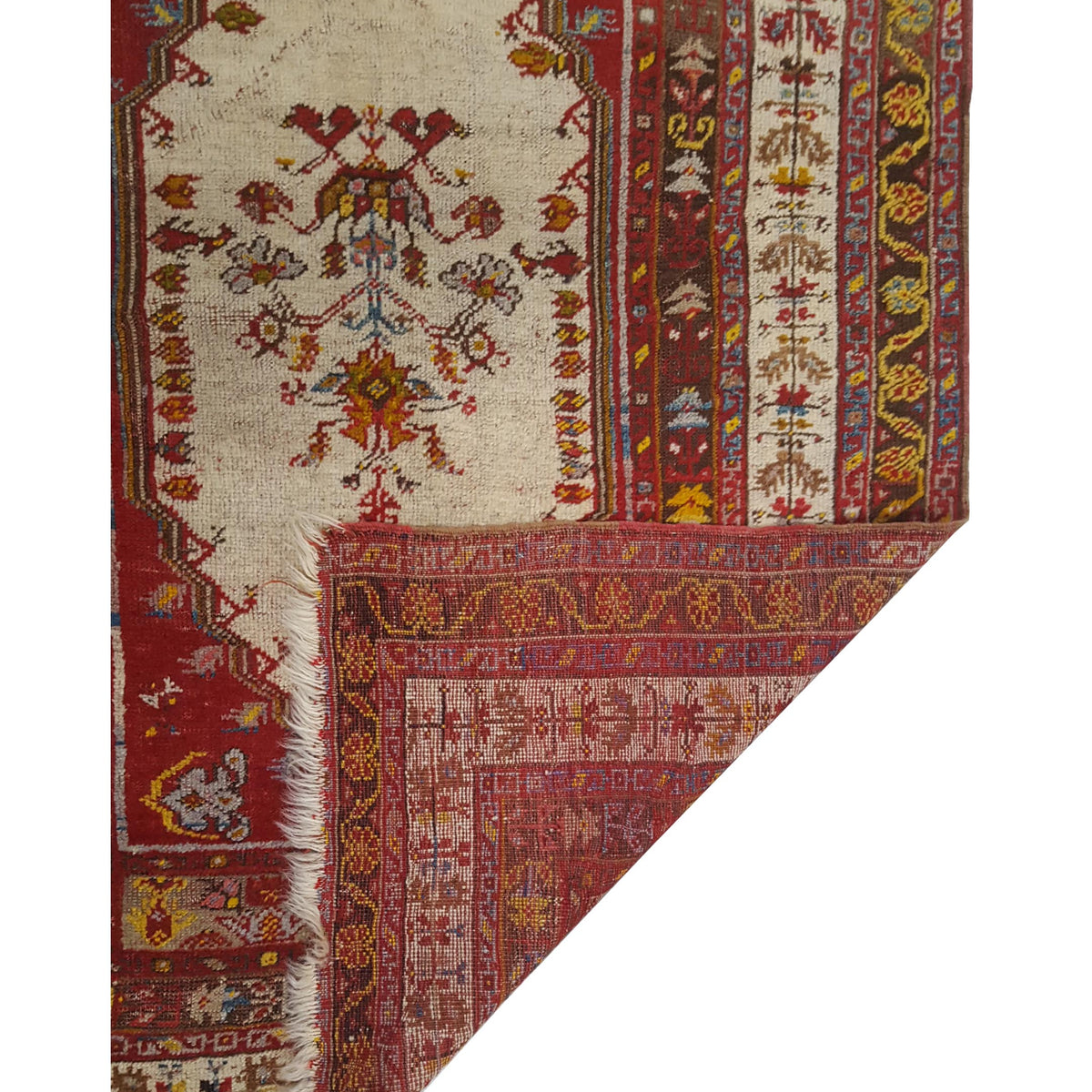 Pacific Kula 43238 Red Ivory Traditional Hand Knotted Rug