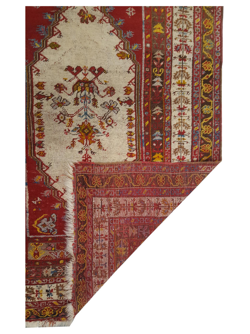 Pacific Kula 43238 Red Ivory Traditional Hand Knotted Rug