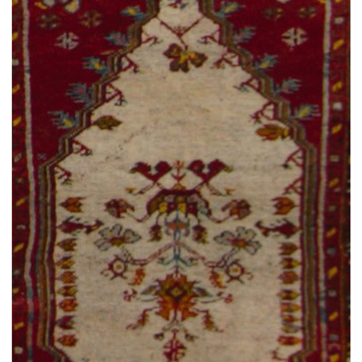Pacific Kula 43238 Red Ivory Traditional Hand Knotted Rug