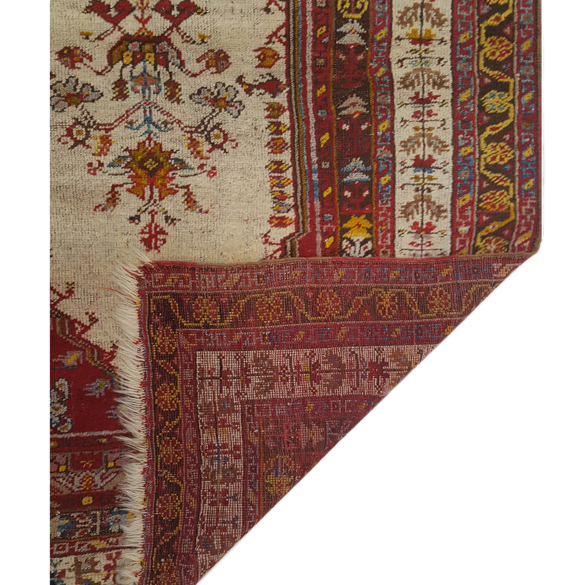 Pacific Kula 43238 Red Ivory Traditional Hand Knotted Rug