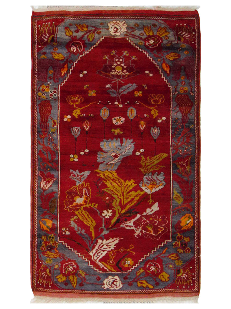 Pacific Antique Ushak  Orange Blue Transitional