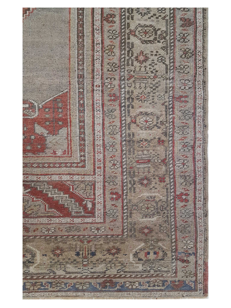 Pacific Anatolian 43243 Rust Latte Transitional Hand Knotted Rug