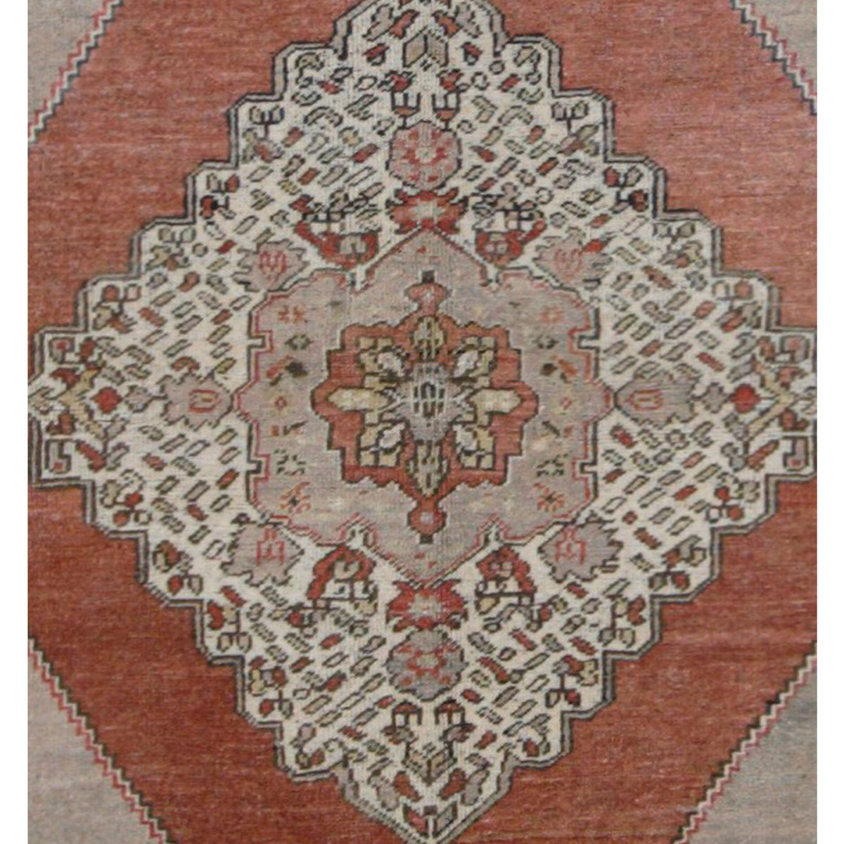Pacific Anatolian 43243 Rust Latte Transitional Hand Knotted Rug