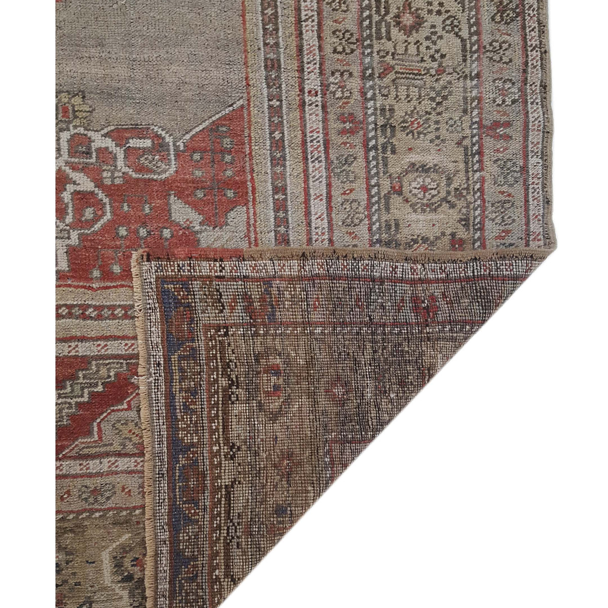Pacific Anatolian 43243 Rust Latte Transitional Hand Knotted Rug