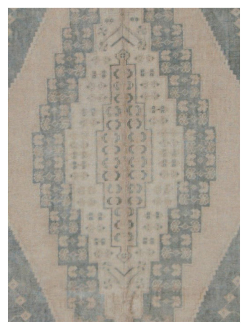 Pacific Anatolian 43245 Teal Sand Transitional Hand Knotted Rug