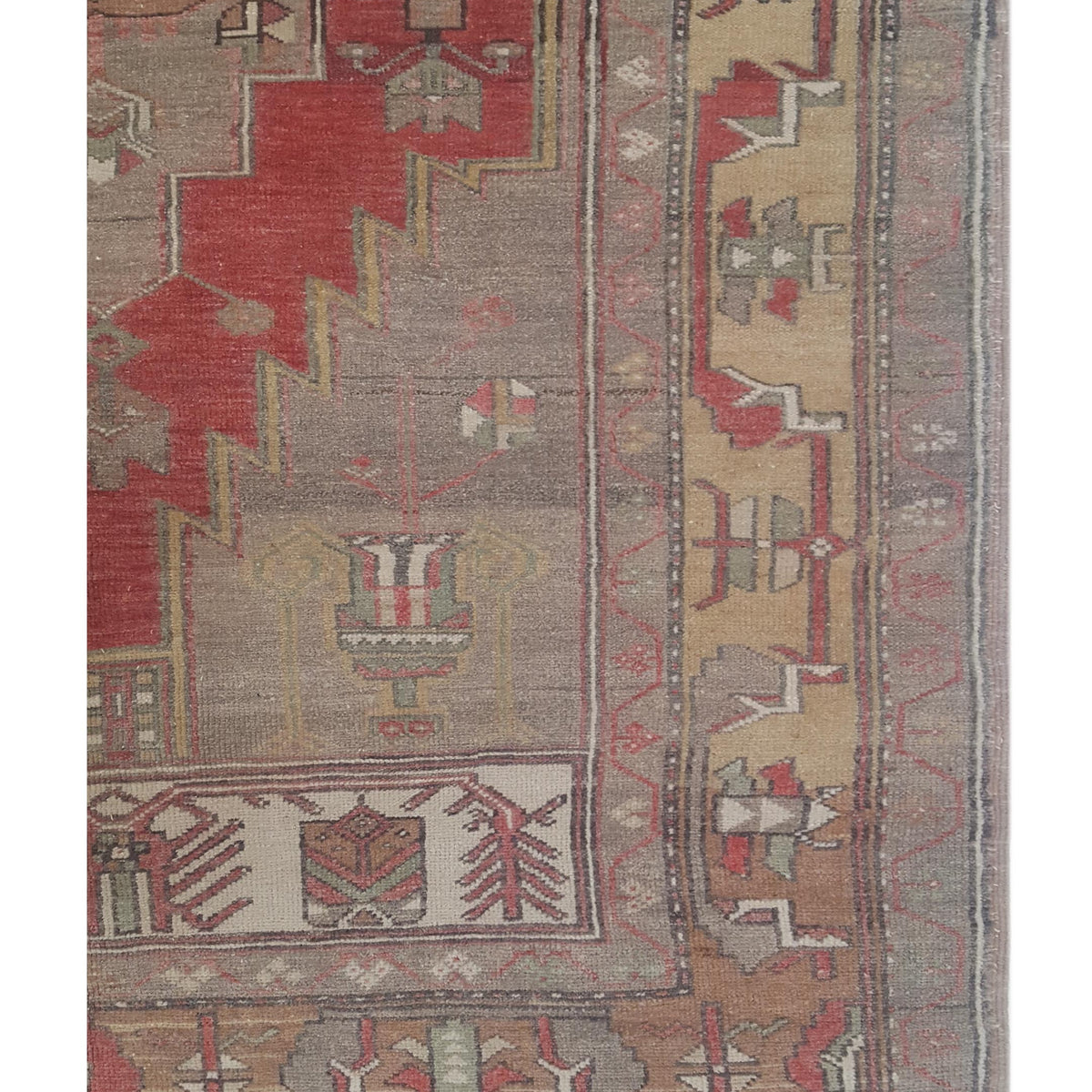 Pacific Anatolian 43247 Rust Taupe Transitional Hand Knotted Rug