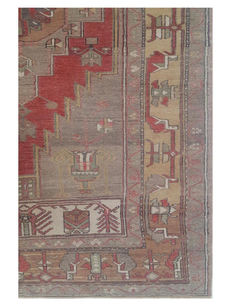 Pacific Anatolian 43247 Rust Taupe Transitional Hand Knotted Rug