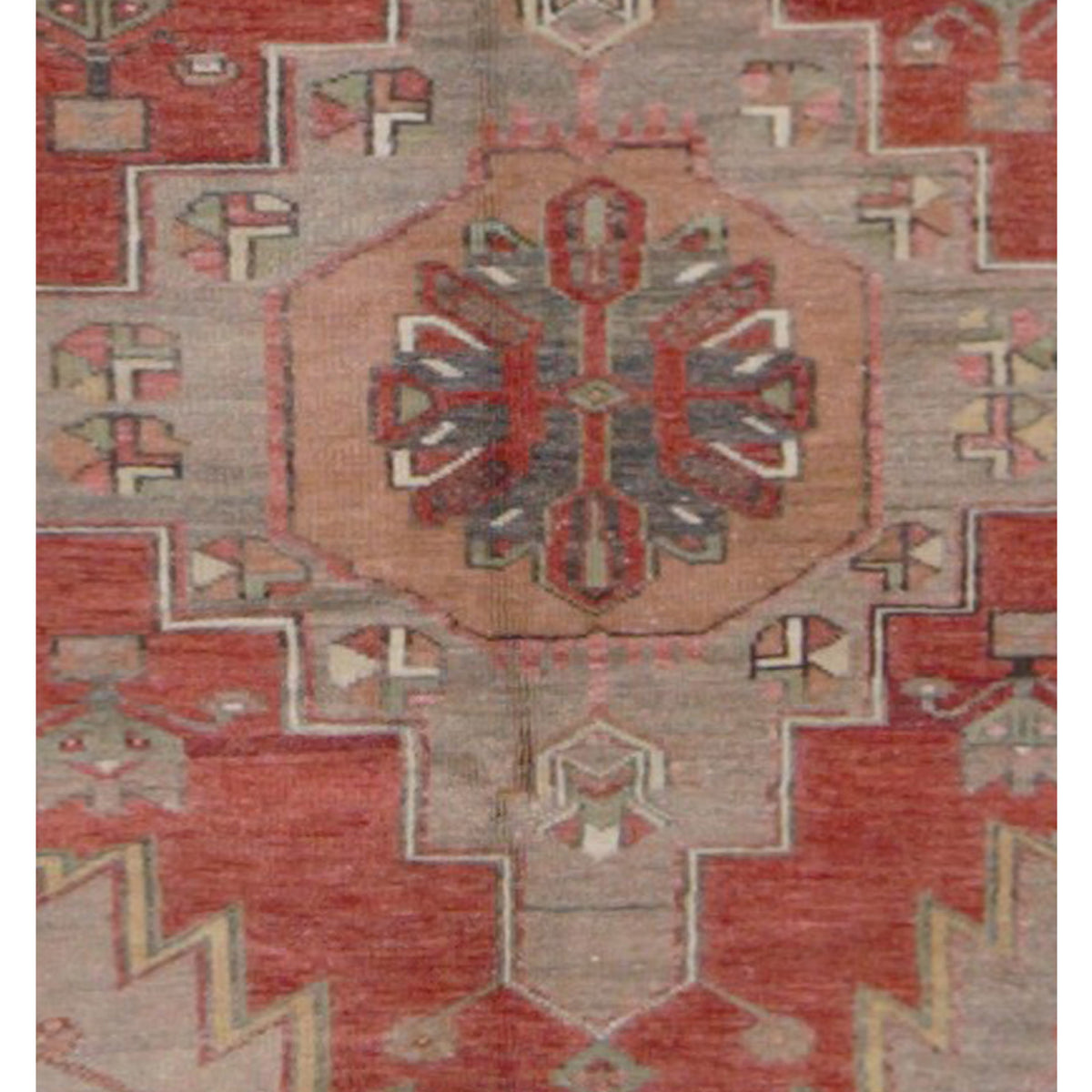 Pacific Anatolian 43247 Rust Taupe Transitional Hand Knotted Rug