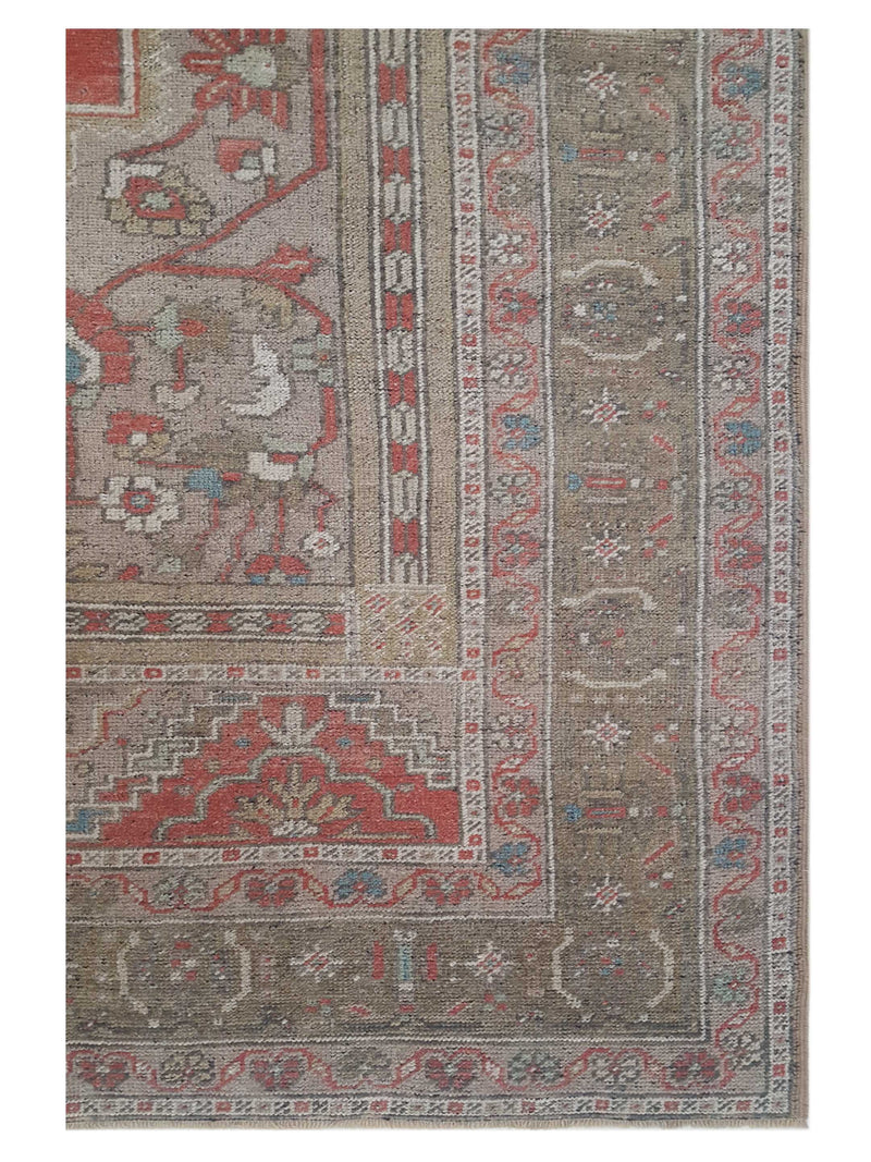 Pacific Anatolian 43248 Rust Tan Transitional Hand Knotted Rug
